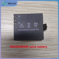 Extra Battery for  Q60AR M40R Action Camera 3.7V Li-ion Battery 900mAh 3.33Wh