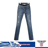 GA Blue 901 Seluar Jeans Wanita Pinggang Rendah Potongan Lurus (Straight) - 2010