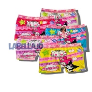 3 PCS Toddler Girls Boxer Shorts 3-4 Years Old Cute Motif UNIVERSAL MENGZHI Frzn Taya Poni - LABELLA