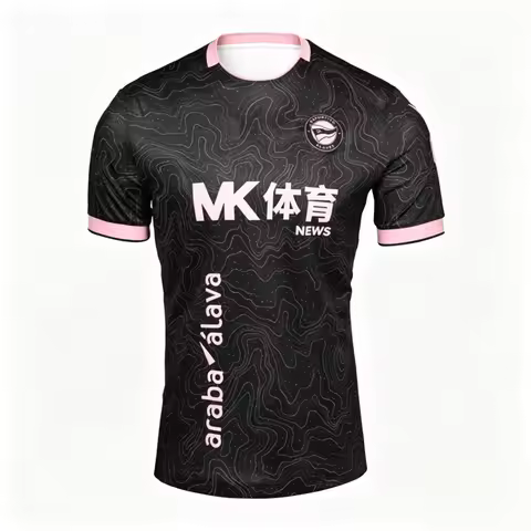 26-27 New Alaves Football Jersey Printed Quick Drying Casual Daily Sports Men's Short Sleeved Top T-