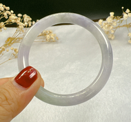 ☎ Vòng tay cẩm thạch tự nhiên trắng ánh tím siêu đẹp NI 48-NI 52Hàng thực tếbao đẹp