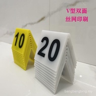 Acrylic table numbers cafe table numbers stand table numbers table numbers bending table numbers V型 