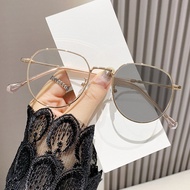 (-0~-400) Photochromic Myopia glasses, fashionable photosensitive color changing anti blue light gla