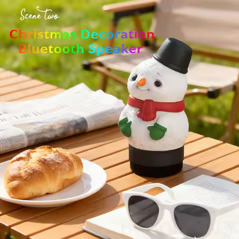 Outdoor Home Restaurant Snowman Ambient Night Light Sleeping Scene Speaker Christmas Decoration Ster