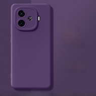 Liquid Silicone Phone Case for iQOO Z9 Turbo Full Cover Anti-Fall Pure Color Vivo iQOO Z10 Turbo pro