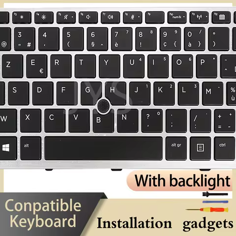 For HP EliteBook 750 G5 G6/755 G5 G6/850 G5 G6/855 G5 G6 Keyboard Backlit BE BG BR CH CZSK DE DK ES 