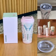 Adapt to Starbucks Water Cup Lid Adapt to Starbucks 2025 Spring Spring Flower Series Pink Stainless 
