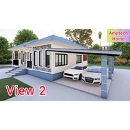 PELAN RUMAH 3 BILIK (LANTAI 48'x31') 1488KPS ((BACA DESCRIPTION))