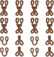 YELARXI Sewing Hooks and Eyes, 23mm Covered Hook Eye Sewing Closure Fasteners Sew on Snaps Fit for B