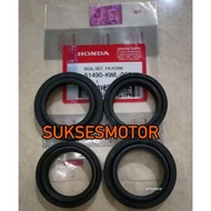 SEAL SHOCK+SEAL GRAY SIL DUST LID SET 4PCS ORIGINAL HONDA CBR250 51490-KWL-003