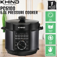 KHIND 6L PRESSURE COOKER PC6100 / PC-6100 // ELBA 6.0L PRESSURE COOKER EPC-N6082(BR) / EPC-N6082