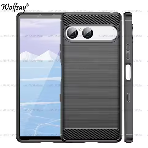 For Sony Xperia 10 VIII Case Shockproof Silicone Carbon Fiber Back Cover Sony Xperia 10 VII Case For