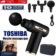 TOSHIBA【Original Product】Sports Repair Mini Fascial Gun 6-speed Muscle Massage Gun Handheld Deep Tis