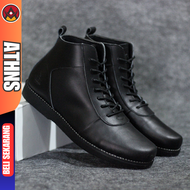 sepatu boots kulit Sapi Brodo Ventura wolf golden series leather boots casual mens