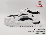 CSB รองเท้าผ้าใบผู้หญิง MN80069 รองเท้าผ้าใบเสริมส้น 5 ซม. รองเท้าผ้าใบ แฟชั่นสตรีพื้นหนา
