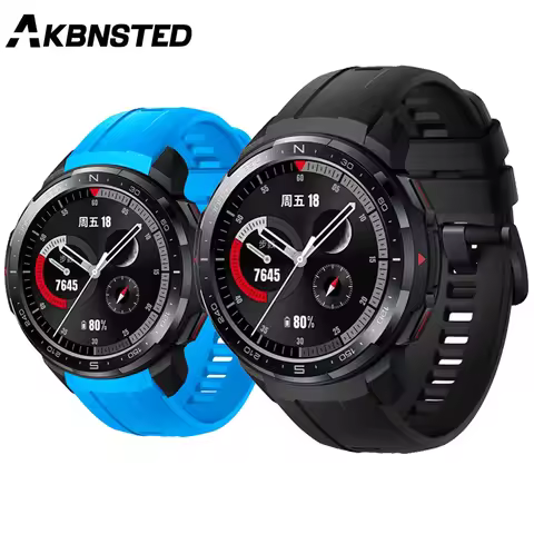 AKBNSTED For Huawei Honor GS Pro Fashion Sport Watch Strap For Honor GS Pro Soft Silicone Replacemen