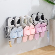 WEILIANG Shoe storage No Hole Door Rear shoe rack Hanging  Artifact Door Simple Bathroom Slipper Rack Nail Free Wall Hanging Ikea Shoe Cabinet Bto