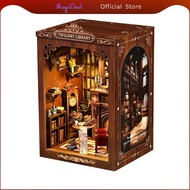 [MagiDeal] DIY Book Nook Creative Craft Kit Miniature Library Scene Easy to Assemble Library Book No