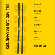 [TXLP] 2 In 1 Little Monster 58 "Black Evil Carbon Energy Break Punch Kick-Off กระโดดบิลเลียดไม้คิวพ