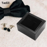 [dksqer] Cufflinks Box, Cufflinks Storage Box, Small Tie Clips, Gift Box, Black Earring Box,
