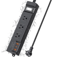 Covozon IPX6 Outdoor Power Strip Weatherproof, Waterproof Surge Protector with 3 Wide Outlet & 3 USB
