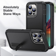 เคสโทรศัพท์ตั้งได้สำหรับไอโฟน Apple 15 14 13 12 11 Pro Max Plus ซิลิโคนแบบนิ่มกันลื่นปกป้องกล้อง