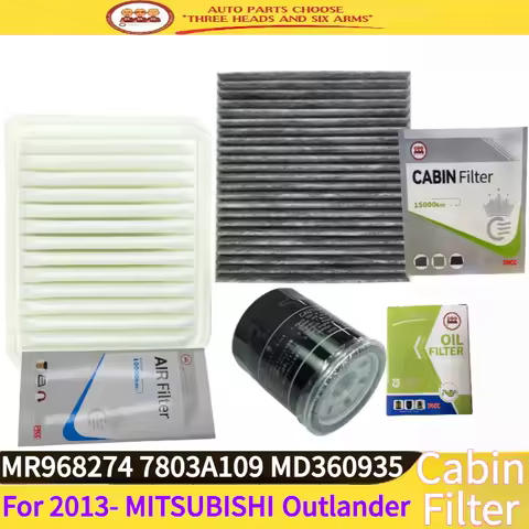 20-3022+321+2808 Set Filter For 2013- MITSUBISHI Outlander Air Cabin Filter Oil Filter Set 3 Filters