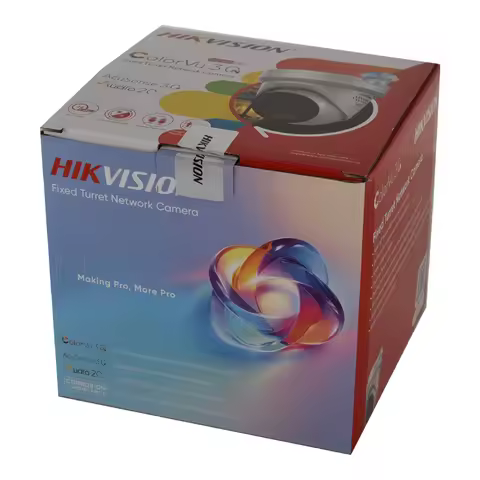 Hikvision 8MP IP Camera DS-2CD2387G3-LIS2UY/SL Smart Hybrid Light ColorVu 2-Way Audio 4K Turret Came