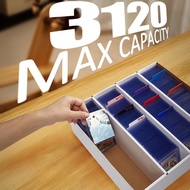 2 PCS For MTG For TCG 4 Rows White Card Storage Box 3120 TCG Large Paper Storage Box Trading Card St