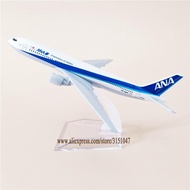 เครื่องบินอะนา B777อัลลอยด์จากญี่ปุ่นเครื่องบินจำลองเครื่องบินเครื่องบิน777เครื่องบินเครื่องบินทิ้งระเบิดเครื่องบินเครื่องบินรบของขวัญ16ซม. การก่อสร้างเครื่องบิน