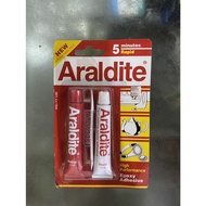 MERAH Araldite Red Epoxy Adhesive 5 Minutes Quick Dry