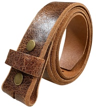 BS304 Genuine Full Grain Vintage Leather Belt Strap or Belt with Buckle_1-1/2"(38mm) wide