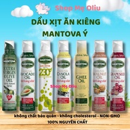 Mantova Italian low-calorie cooking oil spray 147ml, Grape seed oil, canola oil, avocado oil, ghee s