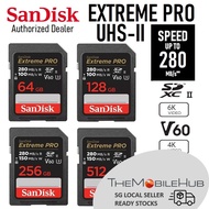 SanDisk Extreme PRO UHS-II SD Card 64GB 128GB 256GB 280MB/s U3 V60 4K 6K Memory Card Camera SDSDXEP