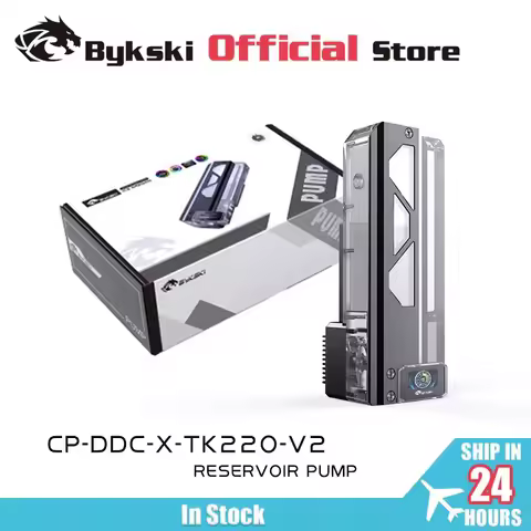 Bykski DDC Combo Pump Reservoir With Digital Display Maximum Flow Lift 6 Meters 700L/H Cylinder Wate