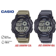 Casio AE-1000W Standard Digital Sporty Design Black Resin Strap Watch