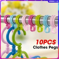 10Pcs Windproof Clothes Pegs Drying Clothes Buckles Hanger Windproof Hook Laundry Hook Clip Plastic Hanger Windproof Buckles