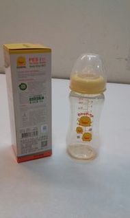 Piyo Piyo 黃色小鴨葫蘆寬口徑奶瓶 270ml