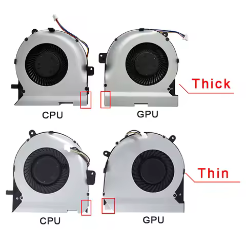 Laptop COOLING CPU GPU FAN FOR ASUS ROG Strix GL502VM ZX60V FX60VM S5VM S5VT S5VS GL502VY MF75090V1-