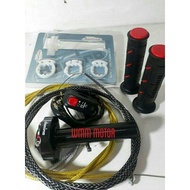 DOMINO GAS SHEATH-SPONTAN GAS CABLE 2 FIBER GAS BONUS DOMINO HANDGRIP SWITCH RXK-RXKING-NMAX-PCX-XMA