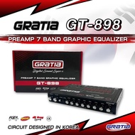 ปรีแอมป์รถยนต์ GRATIA รุ่น GT-898 7 Band แยกซับอิสระ ปรีแอมป์ 7 แบนด์ เครื่องเล่น เครื่องเสียงรถยนต์