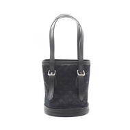 路易威登 (LOUIS VUITTON) 小水桶包 M92144 Monogram 緞面黑二手女款 LV