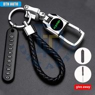 Upgrade Car Keychain Alloy Key Holder Motorcycle Keychain With Luminous Logo For Isuzu Crosswind D-Max Crosswind Sportivo Alterra Highlander Amigo Ascender