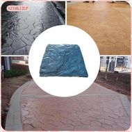 [szxmkj2lp] Concrete Stamping Tool 45cmx45cm Concrete Stamp Mat for Outdoor Lawn Tiles
