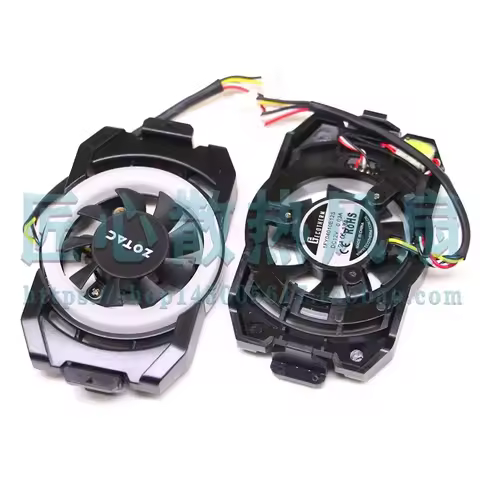 For Zotye RTX 2060 2070 SUPER 2080 Ti Extreme PLUS RGB Graphics Card Backplate Cooling Fan