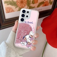 Liquid Glitter Quicksand For Samsung S10 5G S9 S8 S20 S21 A12 A13 A14 A15 A16 A55 Cartoon shell Phon