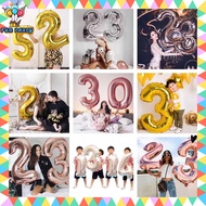 6Colors 32 INCH Number Foil Balloon Giant Number Rosedold Birthday Balloon Wedding Decoration Party