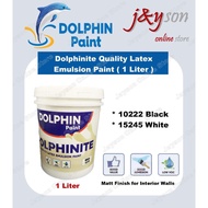 [ 1 Liter ] DOLPHIN Dolphinite Quality Latex Emulsion Paint / Matt Finish 15245 10222 (Only in West Malaysia)