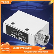 treee Vacuum Generator CV-10HS 1/8 PT Female Thread Dia Ejector Pneumatic Air Fitting 0.1-0.6MPa 46L