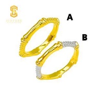 Sincere Store Emas 916 5G Cincin Bamboo Pahat Bajet | Emas 916